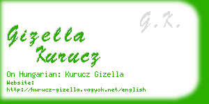 gizella kurucz business card